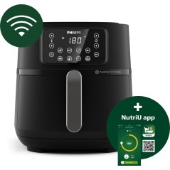 Philips Series 5000 Connected HD9285 XXL Airfryer 2kW - Powerful, Versatile & Stylish Cooking in Dark Silver/Black